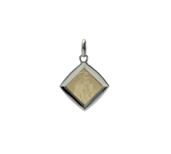 Madonna pendant in yellow and white gold GL100021