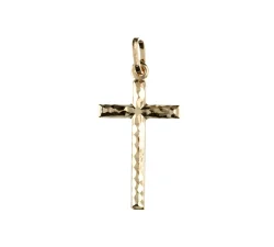 Ciondolo Croce Unisex Oro Giallo GL102079