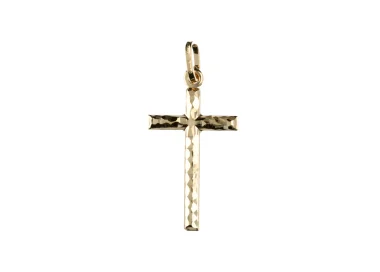 Ciondolo Croce Unisex Oro Giallo GL102079