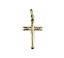 Ciondolo Croce Unisex Oro Giallo GL102080