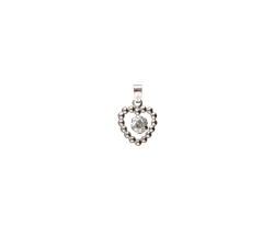 Ciondolo Cuore Oro Bianco GL102081