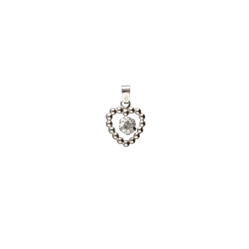 White Gold Heart Pendant GL102081