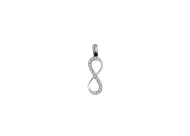 White Gold Infinity Pendant GL102083