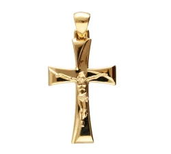 Ciondolo Croce Uomo Oro Giallo GL102084