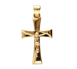 Men's Yellow Gold Cross Pendant GL102084
