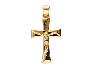 Ciondolo Croce Uomo Oro Giallo GL102084