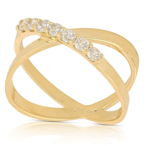 Gelbgoldring für Damen GL102085