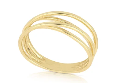 Gelbgoldring für Damen GL102086