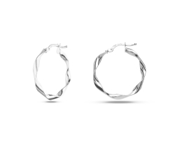 Women's White Gold Earrings GL102087