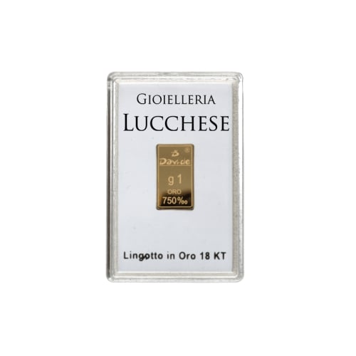 1 Gramm 750 18KT Goldbarren