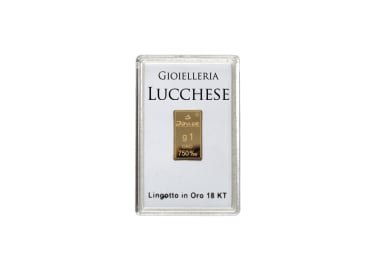 Lingotto 1 Grammo Oro 750 18KT