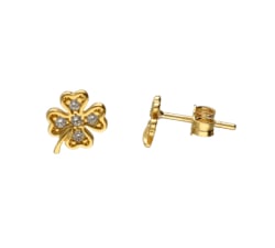 Orecchini Quadrifoglio Oro Giallo GL102090