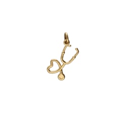 Stethoskop-Anhänger aus Gelbgold GL102092