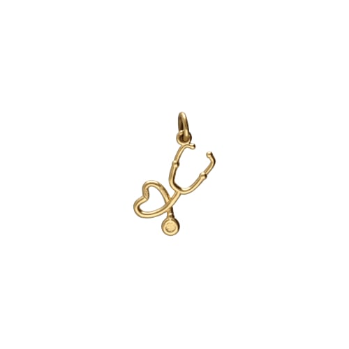 Stethoskop-Anhänger aus Gelbgold GL102092