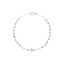 Unisex-Rosenkranzarmband aus Weißgold GL102093