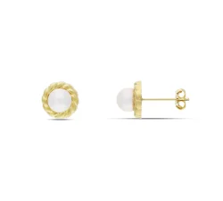 Women's Yellow Gold Earrings GL102096