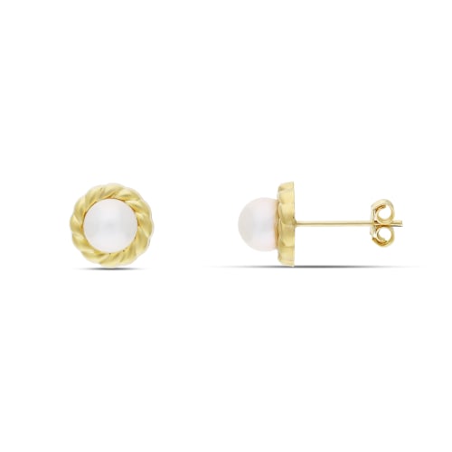 Gelbgold-Ohrringe für Damen GL102096