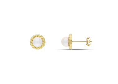 Gelbgold-Ohrringe für Damen GL102096