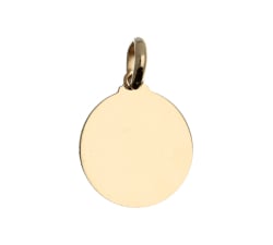 Anpassbarer Gelbgold-Medaillenanhänger GL102097