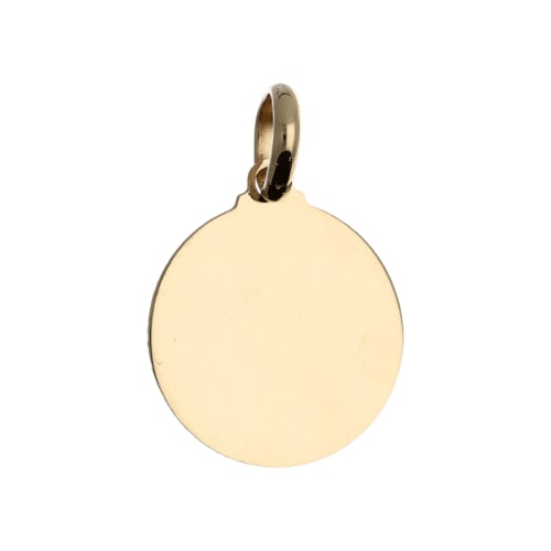 Anpassbarer Gelbgold-Medaillenanhänger GL102097