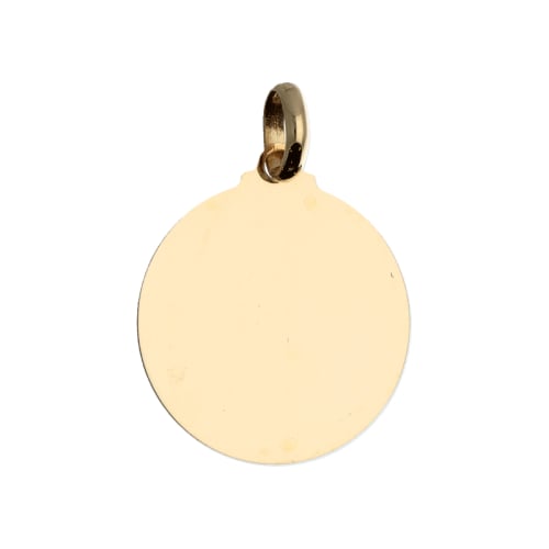 Anpassbarer Gelbgold-Medaillenanhänger GL102098