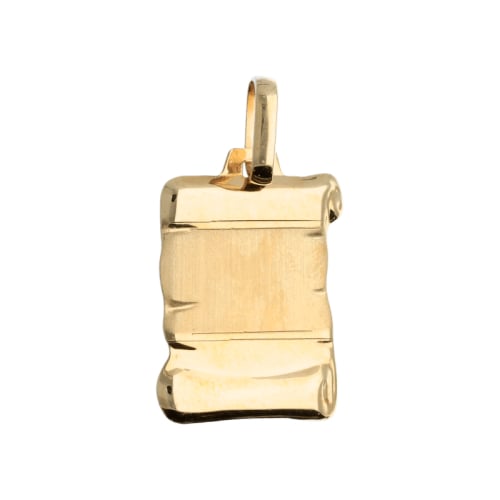Ciondolo Medaglia Personalizzabile Oro Giallo GL102099