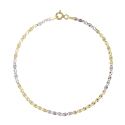 Damenarmband aus Weiß- und Gelbgold GL102104