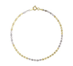 Damenarmband aus Weiß- und Gelbgold GL102104