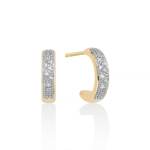 Miluna Women's Yellow Gold Earrings ERD2899BGX