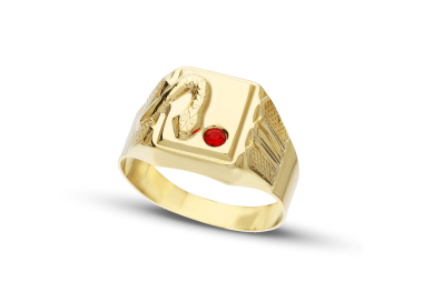 Men's Yellow Gold Ring GL102115