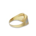 Herrenring aus Gelb- und Weißgold GL102116
