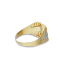 Men's Ring in Yellow and White Gold GL102116
