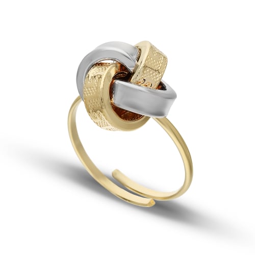 Women's Ring in Yellow and White Gold GL102117
