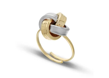 Women's Ring in Yellow and White Gold GL102117