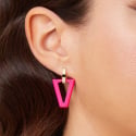 Valentina Ferragni Uali Fluo Pink Ohrring DVF-OR-BA7