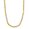 Men's Necklace in Yellow and White Gold GL102225