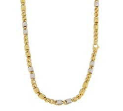 Collana Uomo Oro Bianco Giallo GL102225