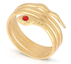 3-wire snake ring Yellow Gold 803321709024