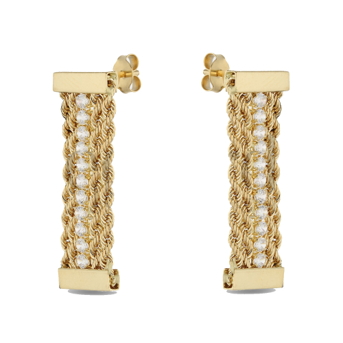 Women's Yellow Gold Earrings GL102229