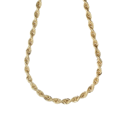 Gelbgold-Kordelkette GL102234