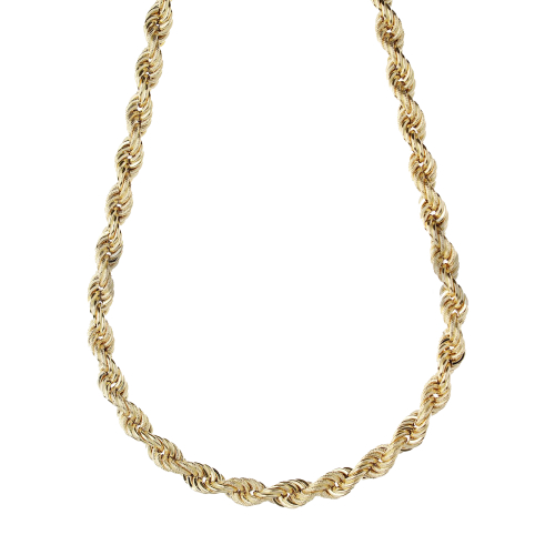 Yellow Gold Rope Necklace GL102234