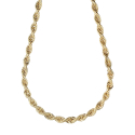 Yellow Gold Rope Necklace GL102235