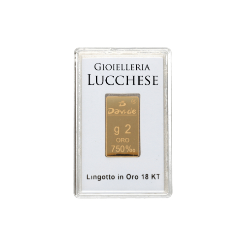 Lingotto 2 Grammi Oro 750 18KT