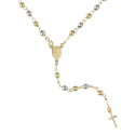 White Gold Rosary Necklace GL102236
