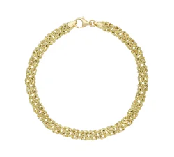 Unisex Yellow Gold Bracelet GL102240