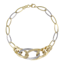 Women's Bracelet in Yellow and White Gold GL102245