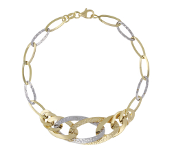 Damenarmband aus Gelb- und Weißgold GL102245