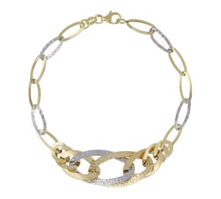 Women's Bracelet in Yellow and White Gold GL102245