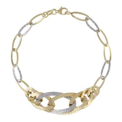 Damenarmband aus Gelb- und Weißgold GL102245