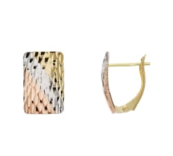 Women's Earrings in White, Yellow, and Rose Gold GL102256